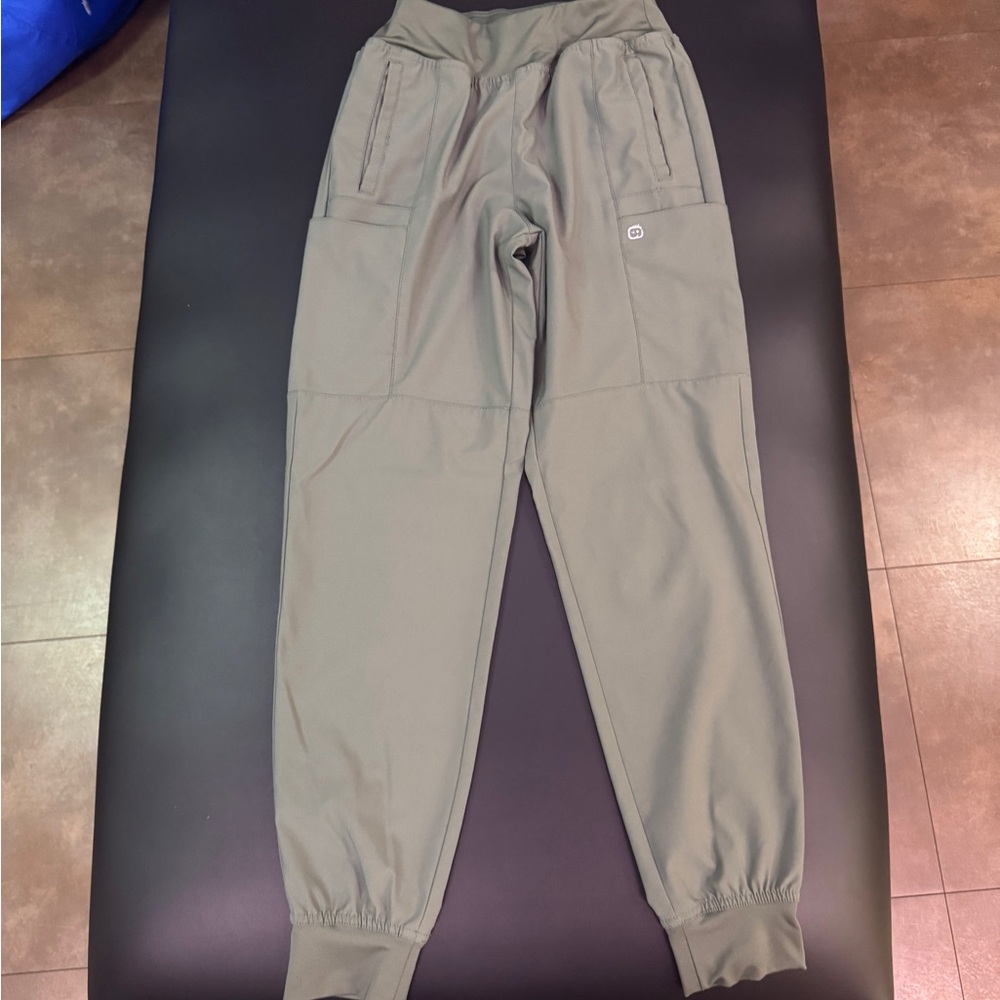 WonderWink Olive Green Jogger Scrub Pants